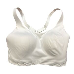 NWOT Athleta‎ White Advance Bra B-G 36DD Sports Bra Workout Fitness Support